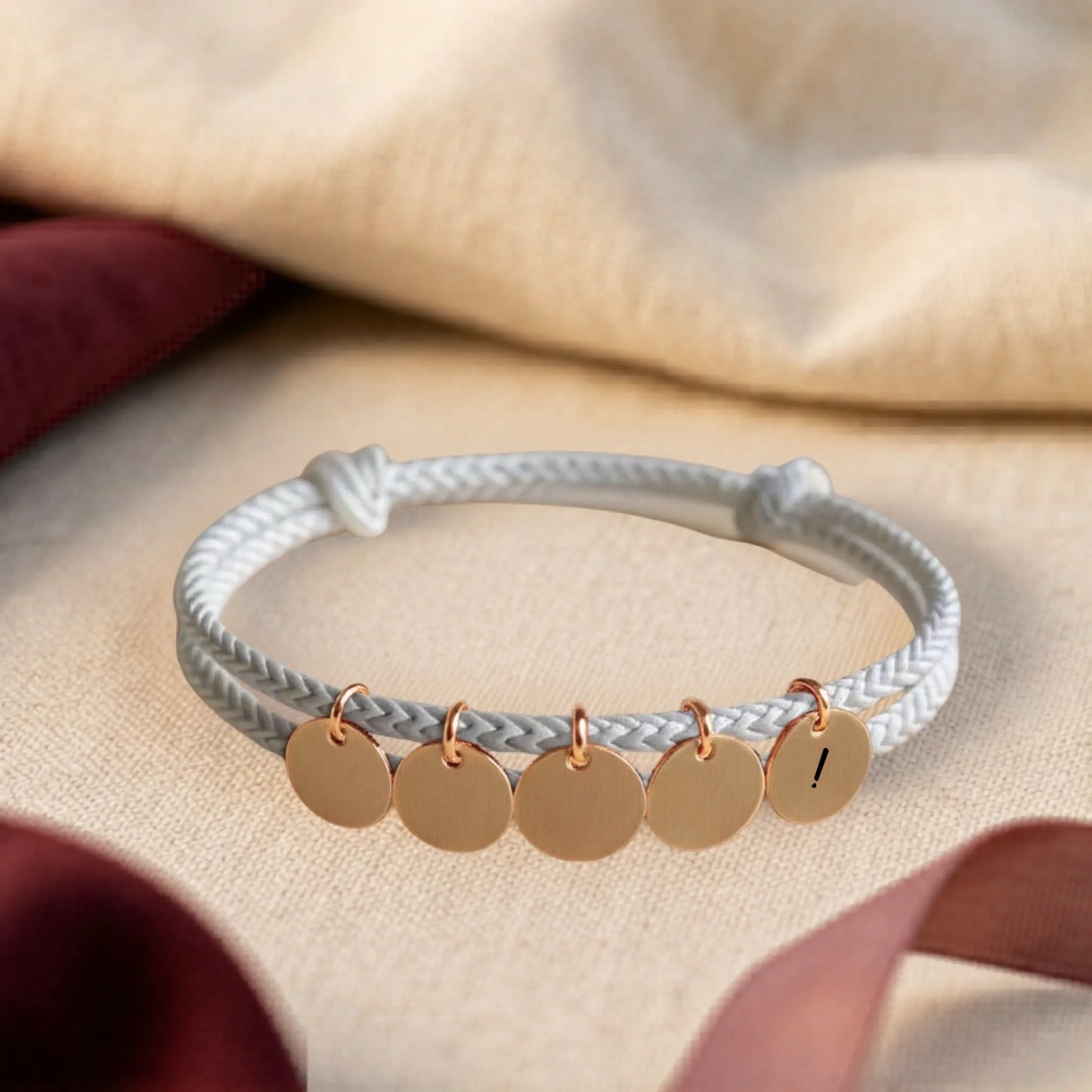 Lightgrey - Rosegold - 5 Pendants