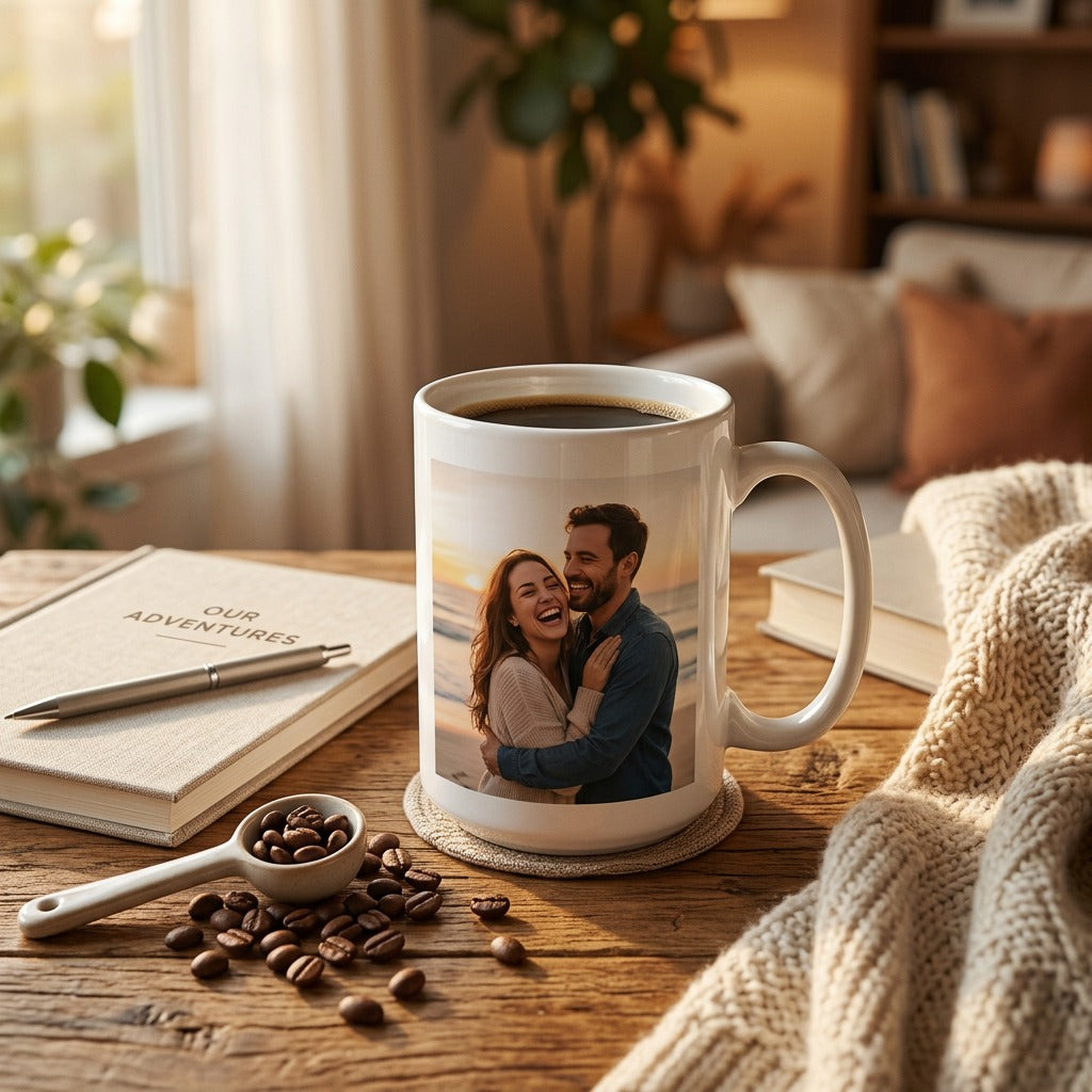 Personalisierte Tasse mit QR-Code zu eurem Song